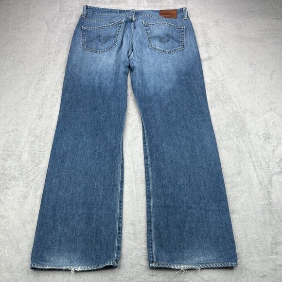 Adriano Goldschmied Jeans The Protege Mens 38x31 Blue Straight Leg Stretch Loose - Picture 6 of 16